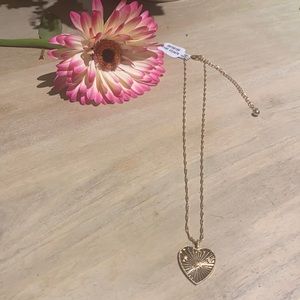 Free People One love heart necklace (moon +star)